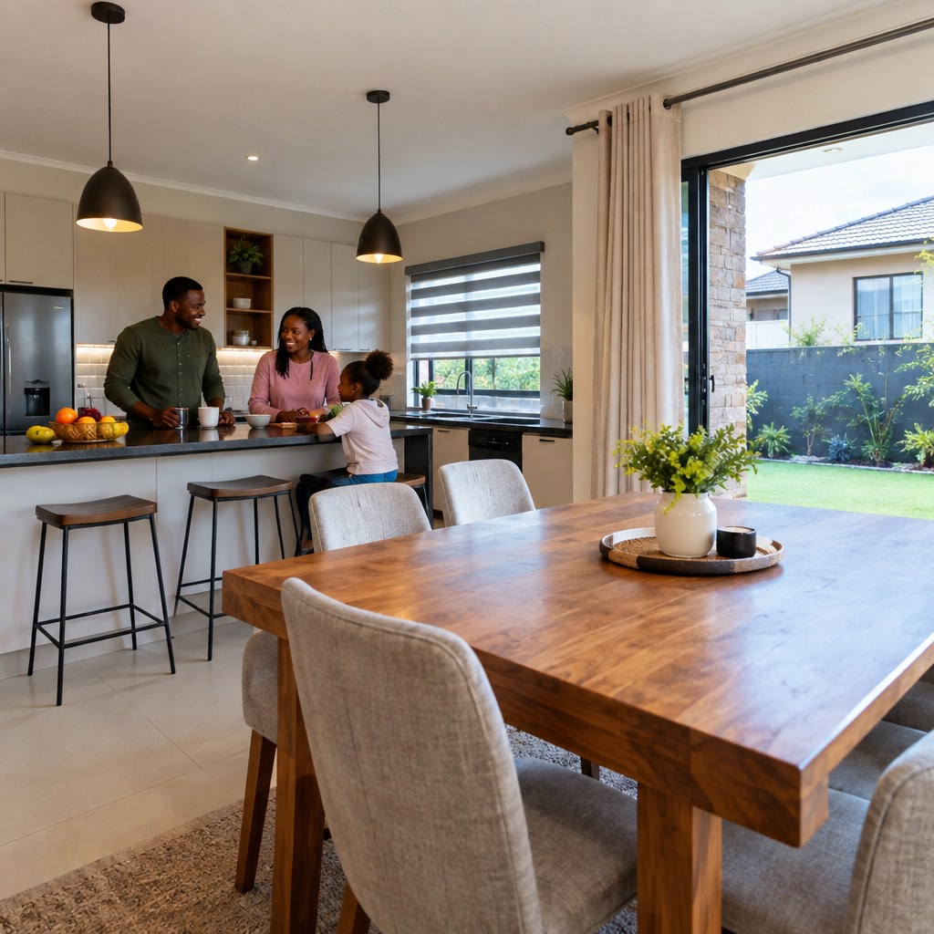 Beautifully landscaped residential street in a Ruiru neighborhood showing serene family living environment